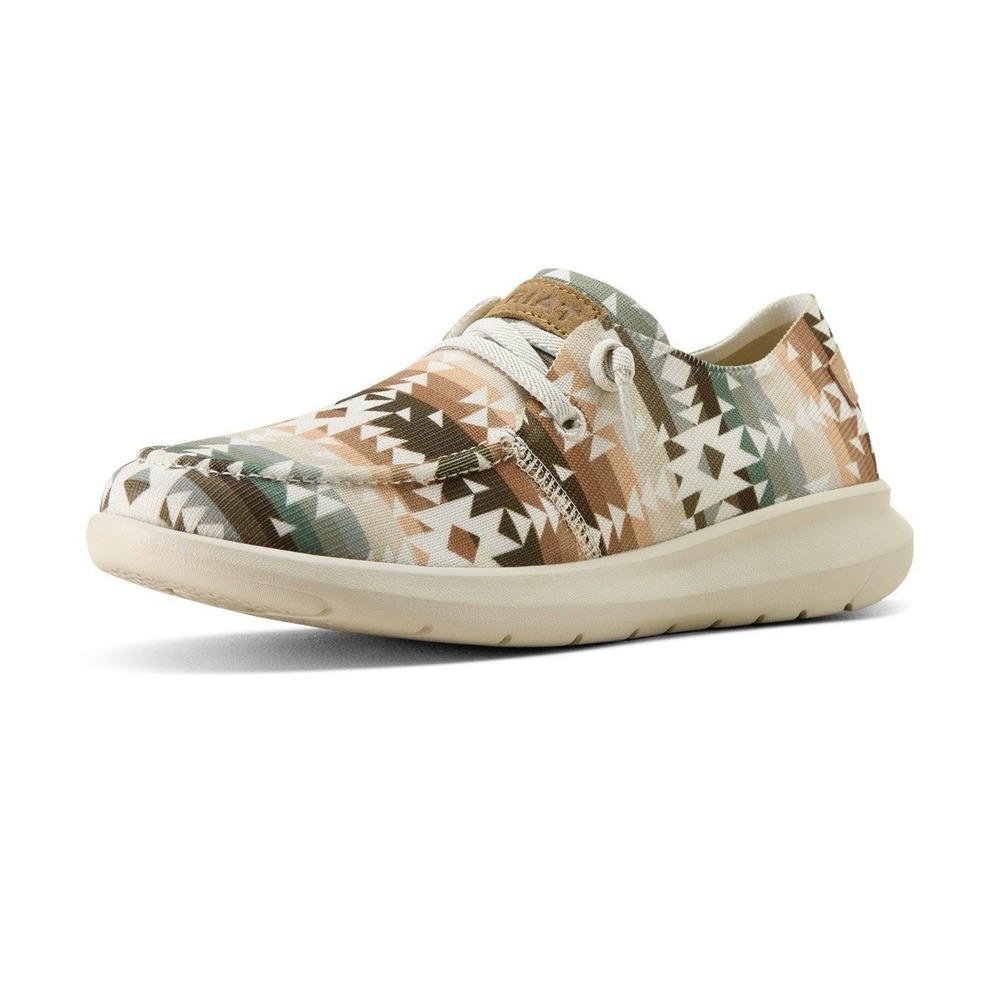 Ariat Women's Hilo Slip-On Casual Shoes Natural Southwest Print Size 7